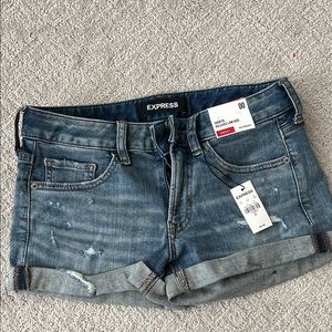 Express Women's Rolled Hem Jean Shorts